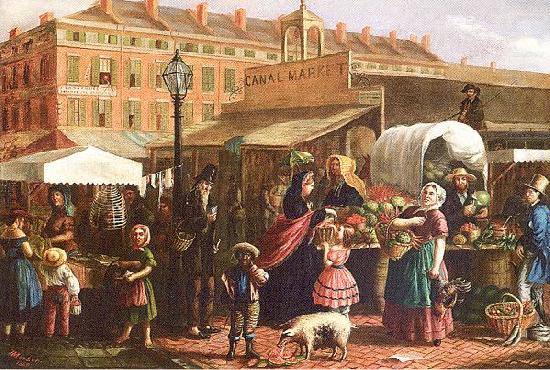 Mosler, Henry Canal Street Market china oil painting image